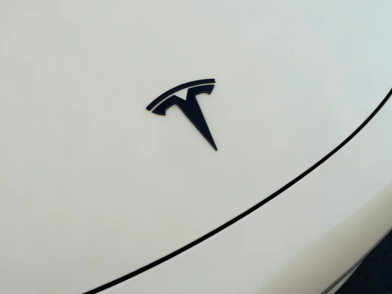 Tesla Model 3 Tan Vinyl Wrap, Chrome Delete — photo 5 — Hussle Customz Los Angeles