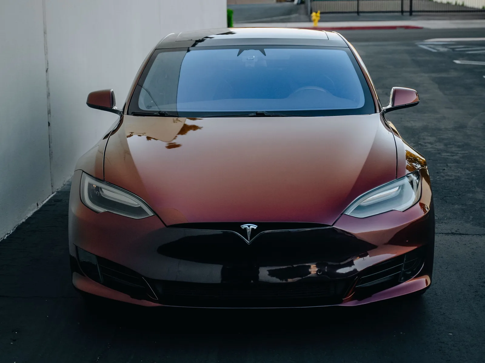 Tesla Model S Vinyl Wrap, Ceramic Coating, Smoked Headlights — photo 2 — Hussle Customz Los Angeles