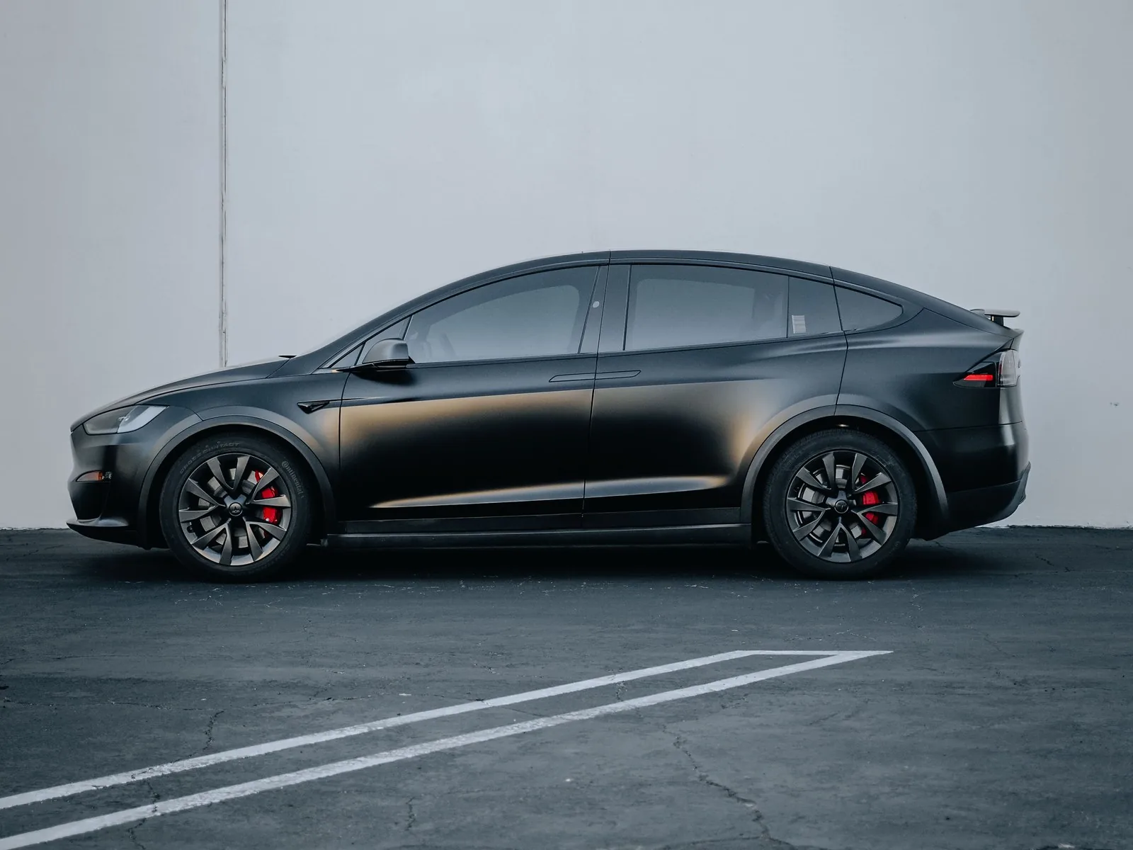 Tesla Model X Matte Black PPF — photo 3 — Hussle Customz Los Angeles