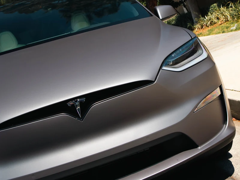 Tesla Model X Matte Charcoal Metallic Vinyl Wrap, Stars In The Ceiling — photo 2 — Hussle Customz Los Angeles