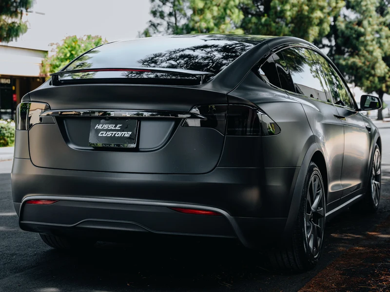 Tesla Model X Matte PPF, Ceramic Tint, Ceramic Coating — photo 4 — Hussle Customz Los Angeles
