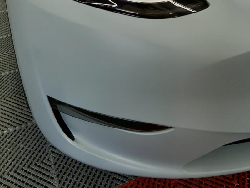 Tesla Model Y Color PPF Grey, Ceramic Tint, Smoked Lights — photo 2 — Hussle Customz Los Angeles