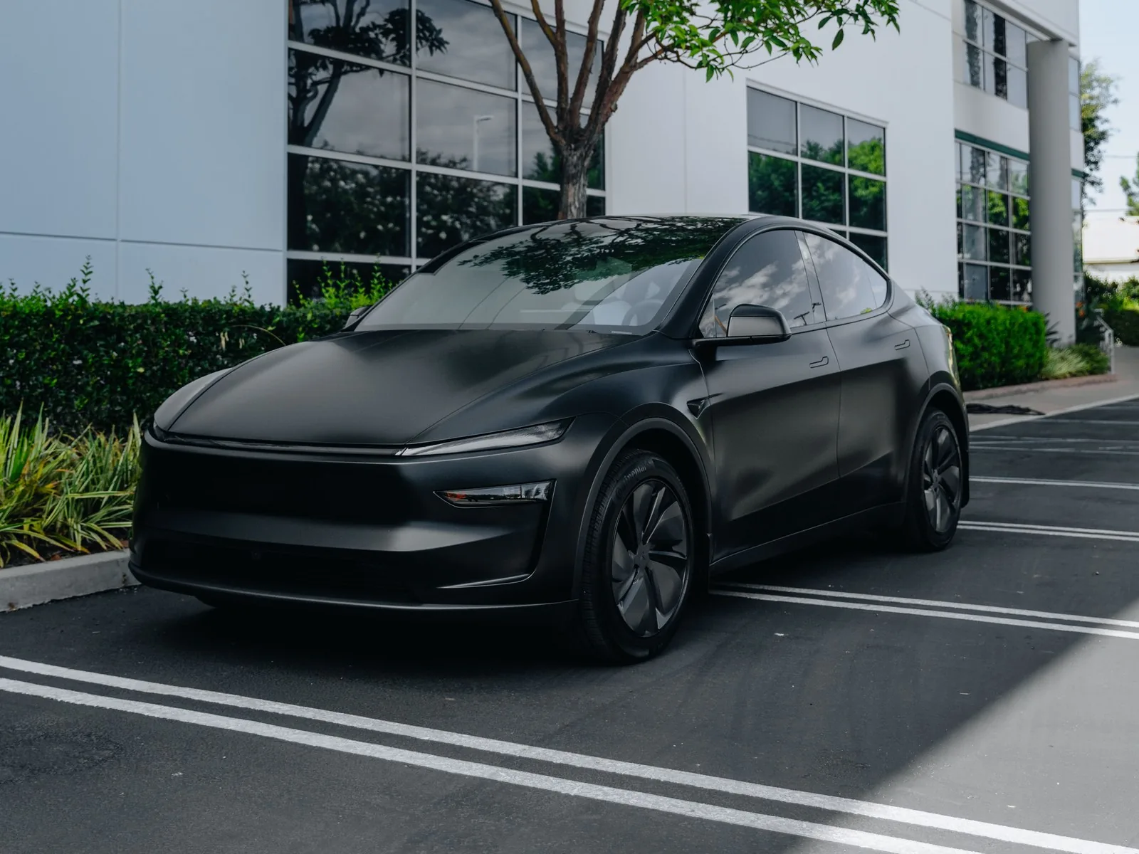 Tesla Model Y Juniper Diamond Black Matte PPF, Ceramic Tint, Ceramic Coating — photo 1 — Hussle Customz Los Angeles