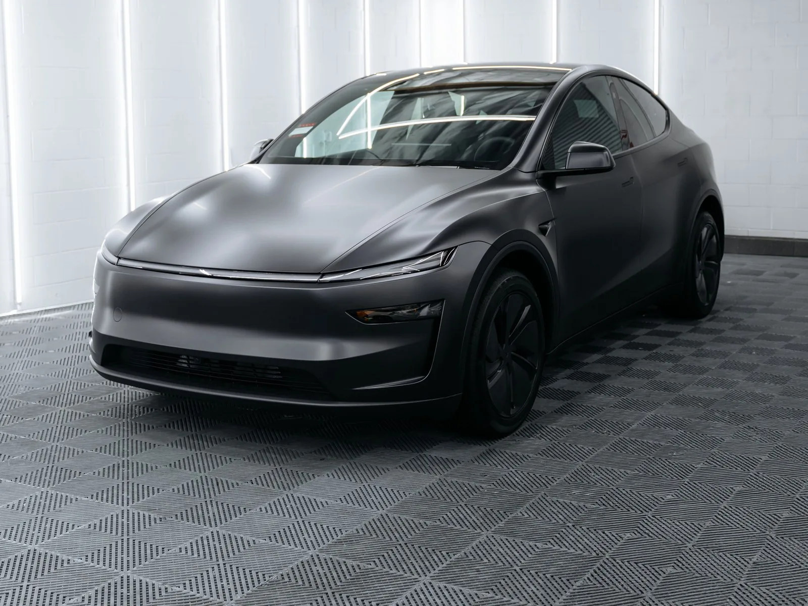 Tesla Model Y Juniper Stealth Grey Matte PPF, Ceramic Coating — photo 1 — Hussle Customz Los Angeles