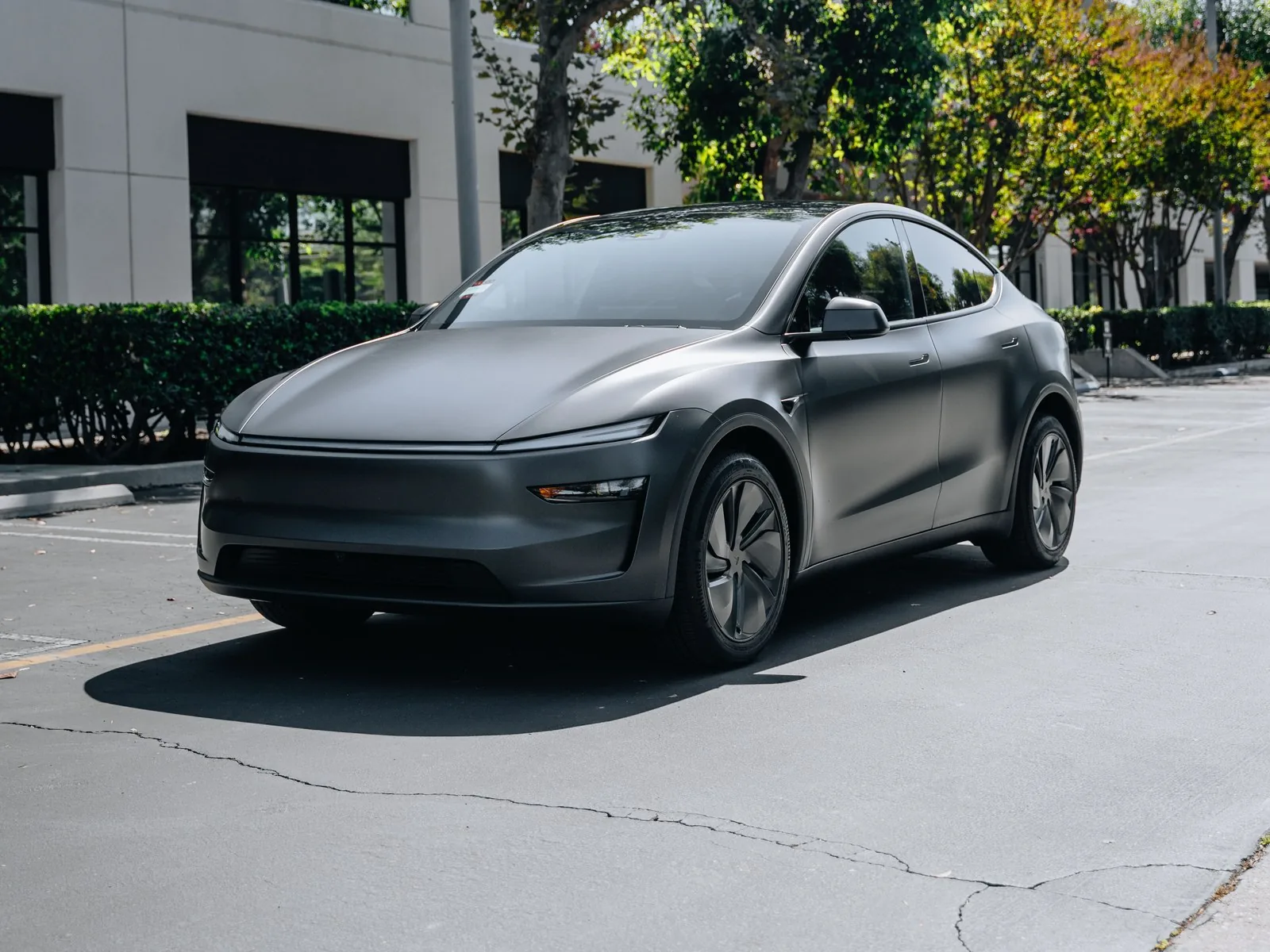 Tesla Model Y Juniper Stealth Grey Matte PPF, Ceramic Coating — photo 2 — Hussle Customz Los Angeles