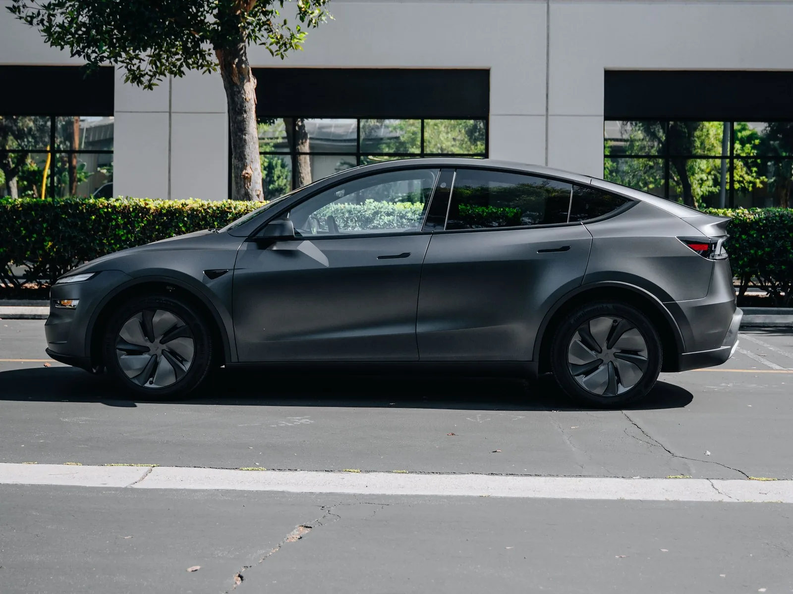 Tesla Model Y Juniper Stealth Grey Matte PPF, Ceramic Coating — photo 3 — Hussle Customz Los Angeles