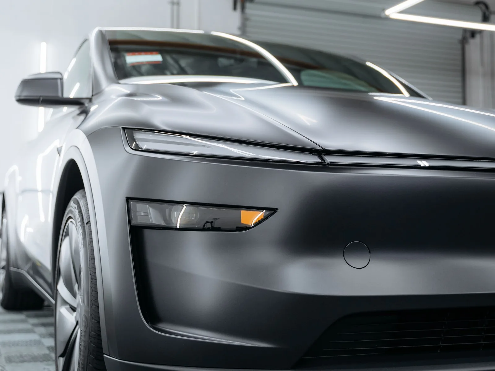 Tesla Model Y Juniper Stealth Grey Matte PPF, Ceramic Coating — photo 5 — Hussle Customz Los Angeles