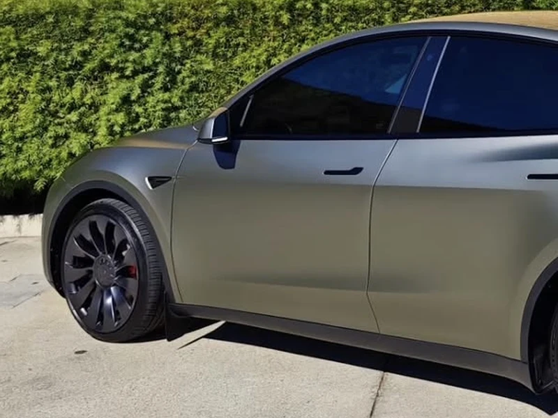 Tesla Model Y Matte Liquid Silver PPF — photo 3 — Hussle Customz Los Angeles