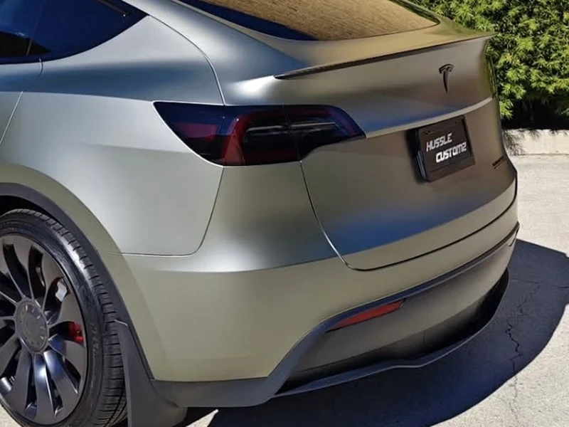 Tesla Model Y Matte Liquid Silver PPF — photo 4 — Hussle Customz Los Angeles