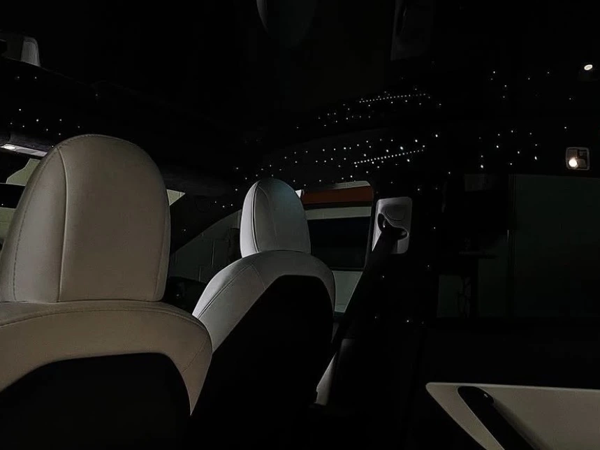 Tesla Model Y Suede Full Headliner Starlight — photo 1 — Hussle Customz Los Angeles