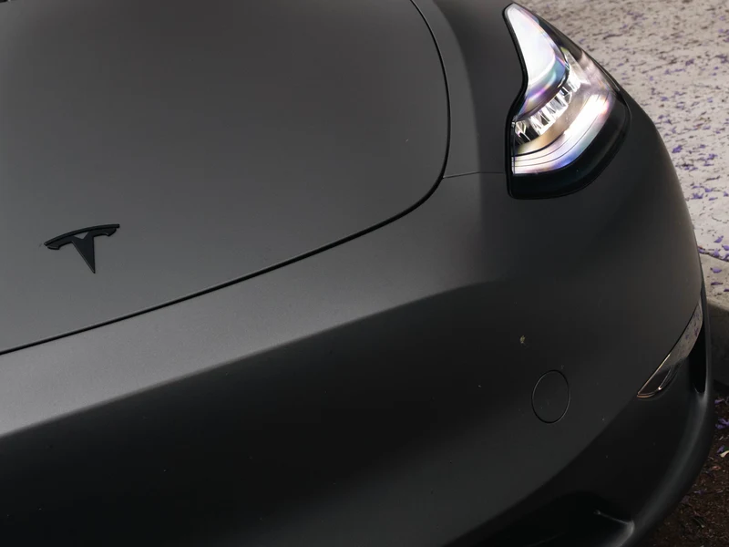 Tesla Model Y Vinyl Wrap, Ceramic Tint, Wheels, Calipers — photo 3 — Hussle Customz Los Angeles