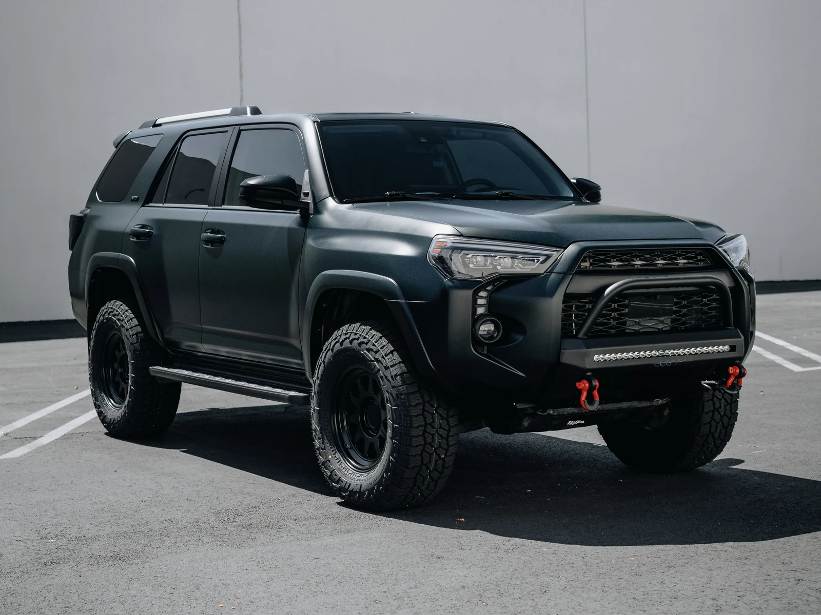 Toyota 4Runner Matte Frozen Emerald Green Wrap — photo 1 — Hussle Customz Los Angeles